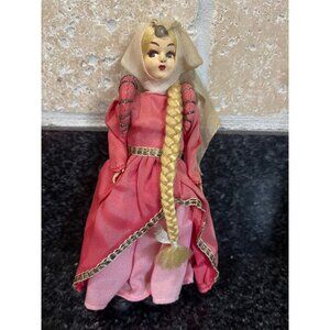 Vtg 1960's Magis Juliette Handmade Doll With Long Braided Hair Made In Italy